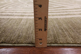 Green Modern Hand Knotted Rug - 12' 2" X 18' 3" - Golden Nile