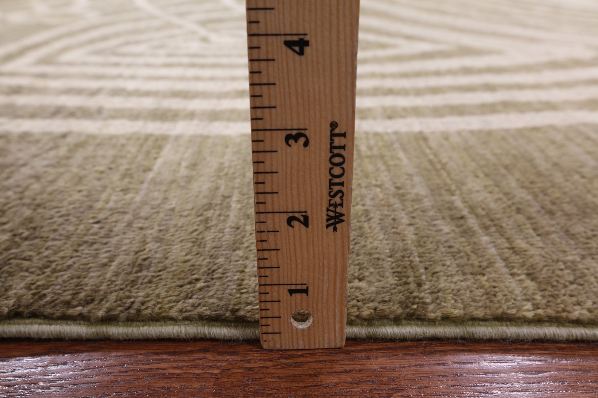 Green Modern Hand Knotted Rug - 12' 2" X 18' 3" - Golden Nile