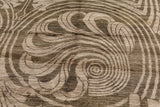 Green Modern Hand Knotted Rug - 12' 2" X 18' 3" - Golden Nile