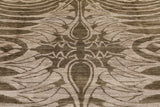 Green Modern Hand Knotted Rug - 12' 2" X 18' 3" - Golden Nile
