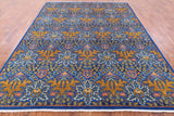 William Morris Hand Knotted Area Rug - 8' 1" X 10' 1" - Golden Nile