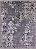 Modern Hand Knotted Wool & Silk Rug - 9' 1" X 12' 1" - Golden Nile