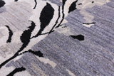 Modern Hand Knotted Wool & Silk Rug - 9' 1" X 12' 1" - Golden Nile