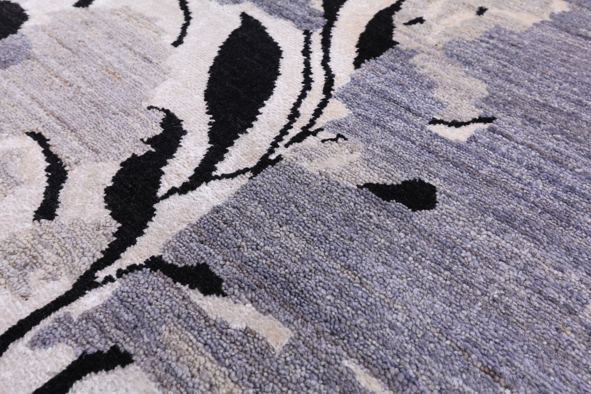 Modern Hand Knotted Wool & Silk Rug - 9' 1" X 12' 1" - Golden Nile
