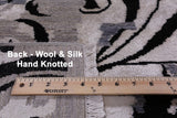 Modern Hand Knotted Wool & Silk Rug - 9' 1" X 12' 1" - Golden Nile