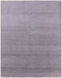 Grey Savannah Grass Hand Knotted Wool & Silk Rug - 8' 1" X 10' 1" - Golden Nile