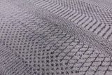 Grey Savannah Grass Hand Knotted Wool & Silk Rug - 8' 1" X 10' 1" - Golden Nile