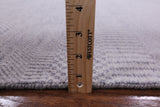 Grey Savannah Grass Hand Knotted Wool & Silk Rug - 8' 1" X 10' 1" - Golden Nile