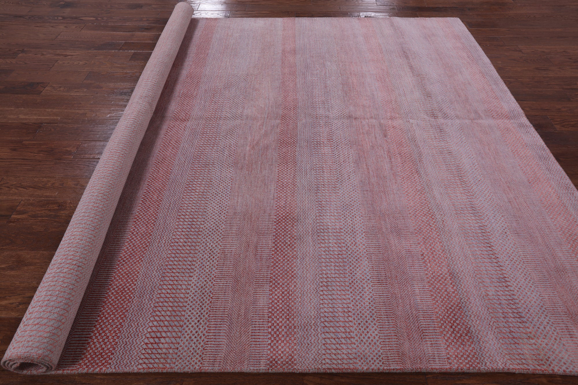 Savannah Grass Hand Knotted Wool & Silk Rug - 8' 1" X 10' 1" - Golden Nile
