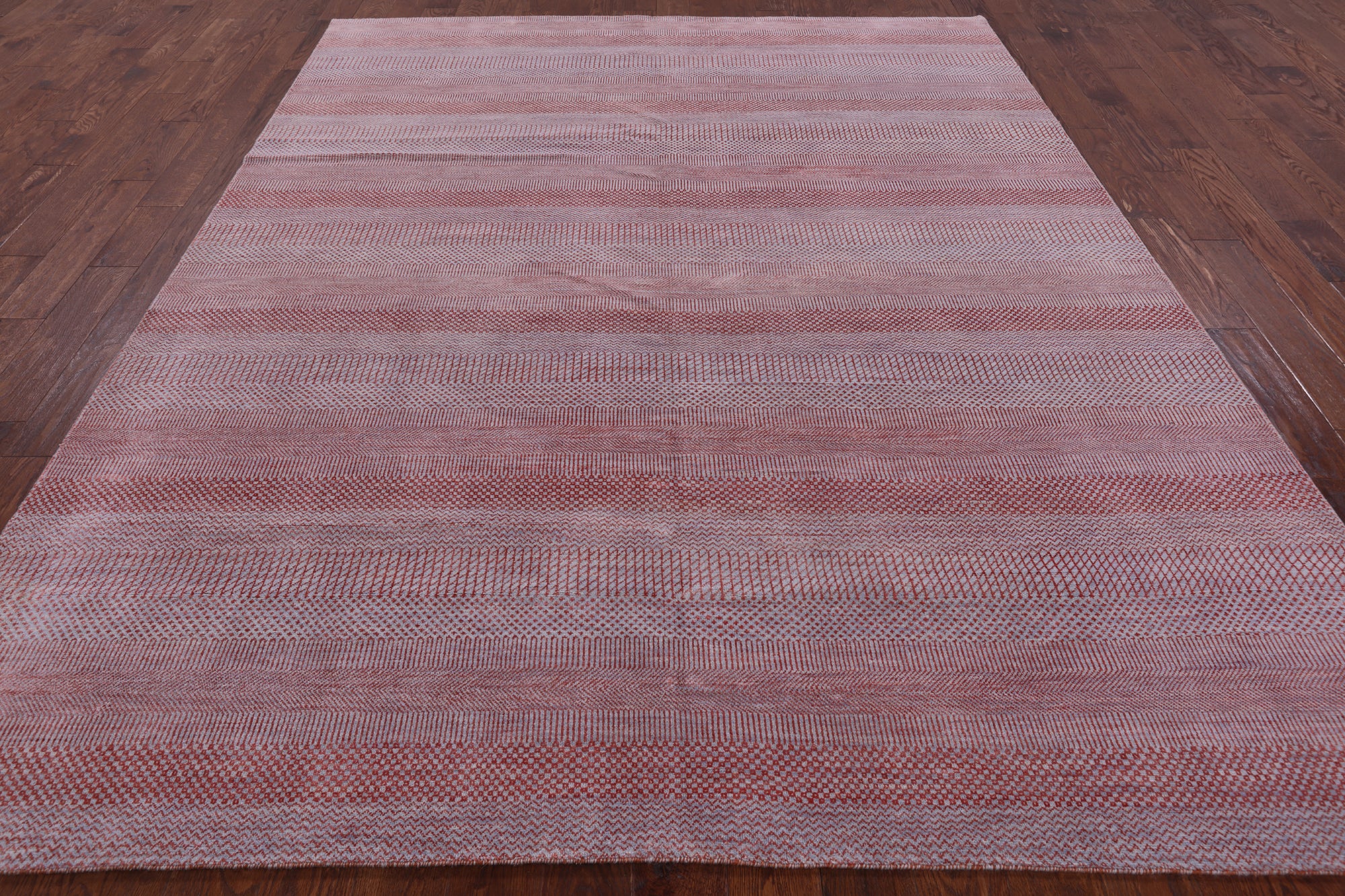 Savannah Grass Hand Knotted Wool & Silk Rug - 8' 1" X 10' 1" - Golden Nile