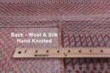 Savannah Grass Hand Knotted Wool & Silk Rug - 8' 1" X 10' 1" - Golden Nile