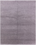 Grey Savannah Grass Hand Knotted Wool & Silk Rug - 8' 1" X 10' 0" - Golden Nile