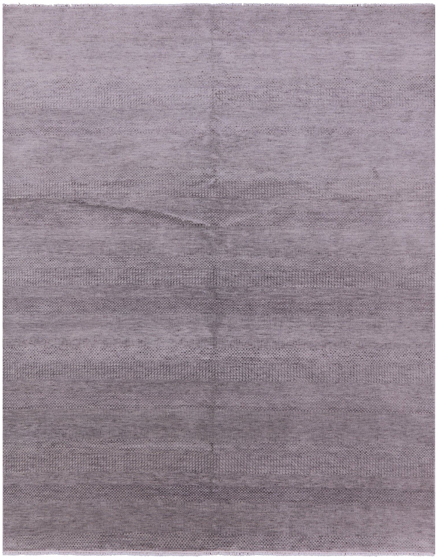 Grey Savannah Grass Hand Knotted Wool & Silk Rug - 8' 1" X 10' 0" - Golden Nile