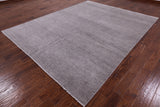 Grey Savannah Grass Hand Knotted Wool & Silk Rug - 8' 1" X 10' 0" - Golden Nile