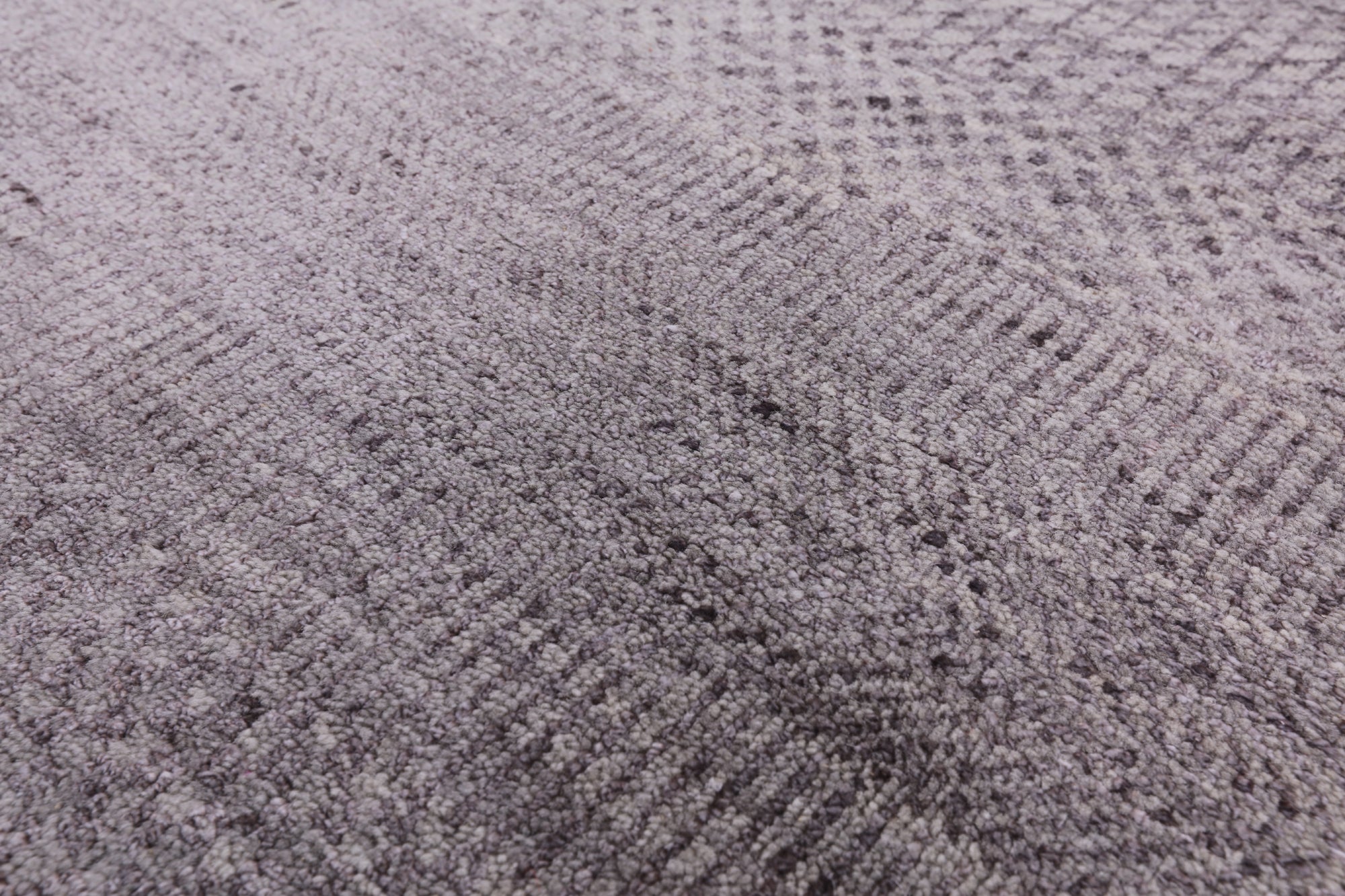 Grey Savannah Grass Hand Knotted Wool & Silk Rug - 8' 1" X 10' 0" - Golden Nile