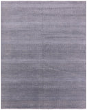 Grey Savannah Grass Handmade Wool & Silk Rug - 8' 2" X 10' 3" - Golden Nile