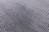 Grey Savannah Grass Handmade Wool & Silk Rug - 8' 2" X 10' 3" - Golden Nile
