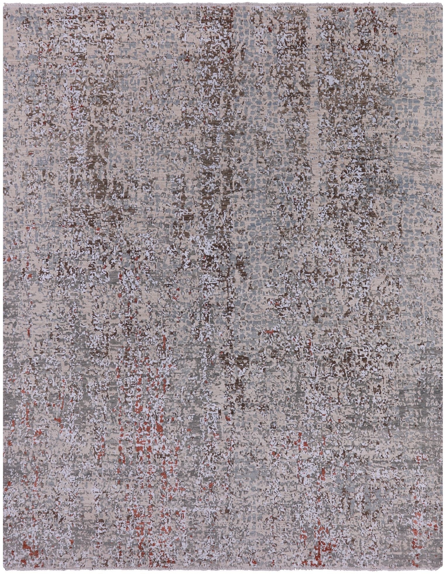 Modern Hand Knotted Wool & Silk Rug - 8' 1" X 10' 4" - Golden Nile