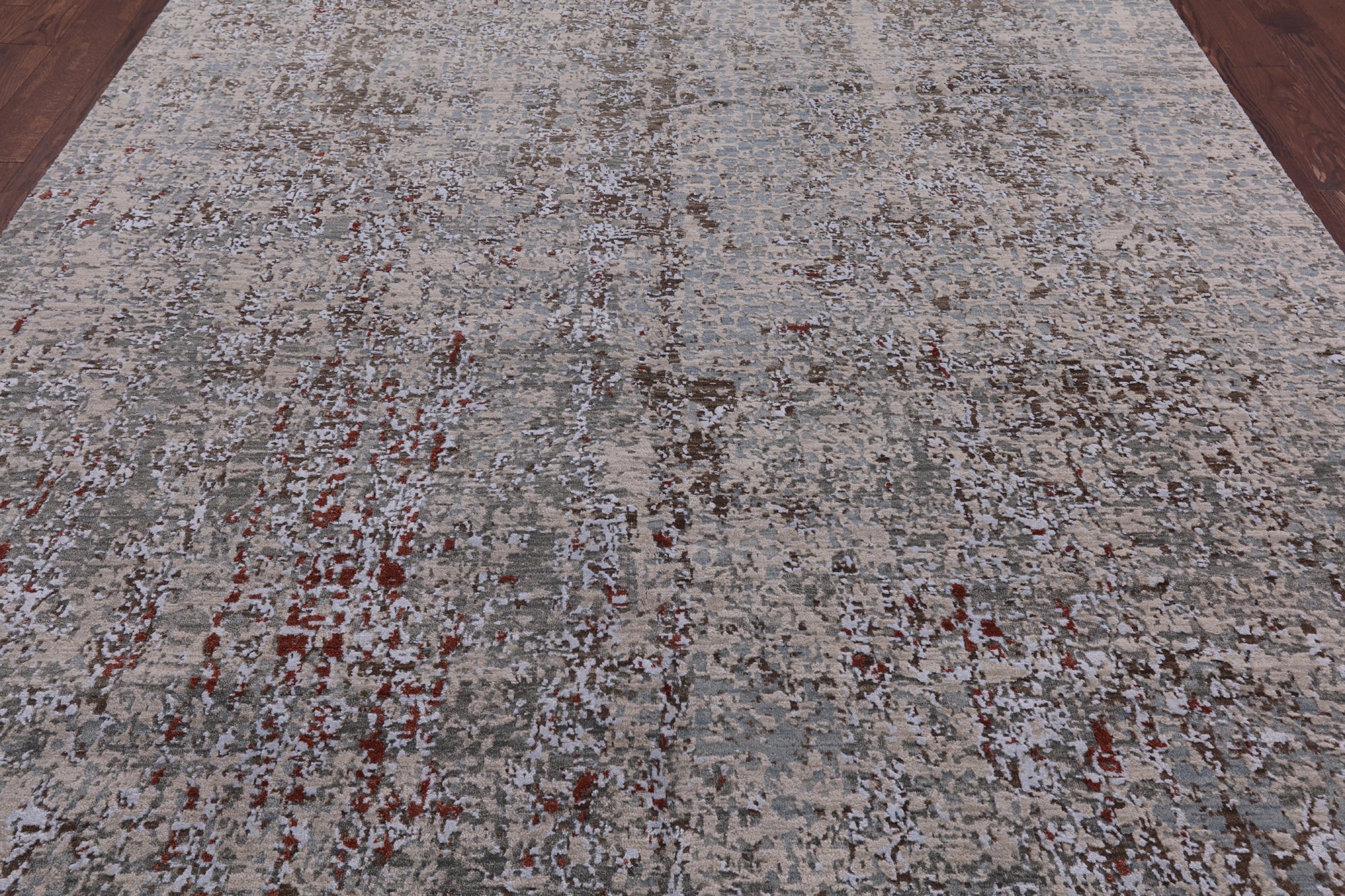 Modern Hand Knotted Wool & Silk Rug - 8' 1" X 10' 4" - Golden Nile
