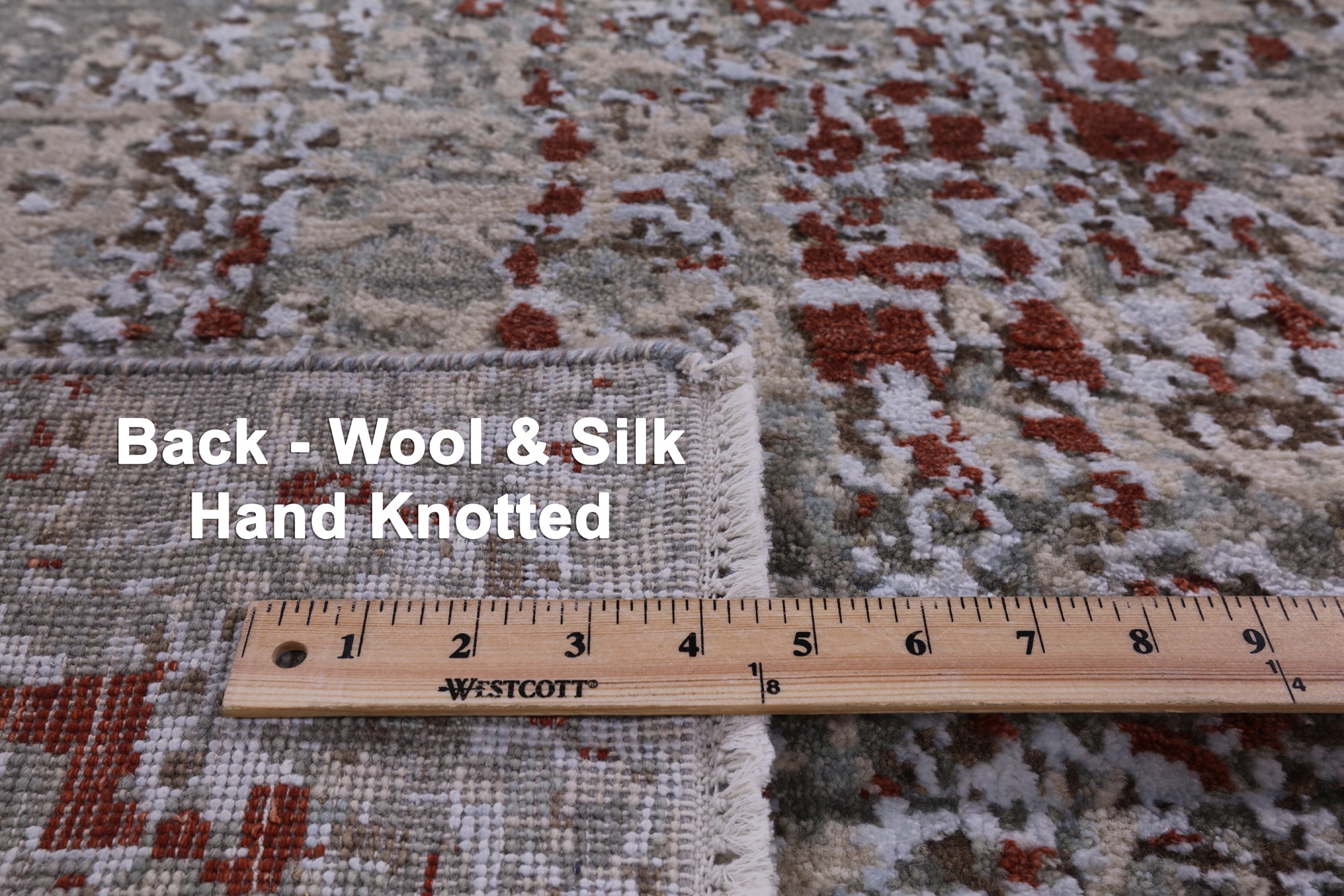 Modern Hand Knotted Wool & Silk Rug - 8' 1" X 10' 4" - Golden Nile
