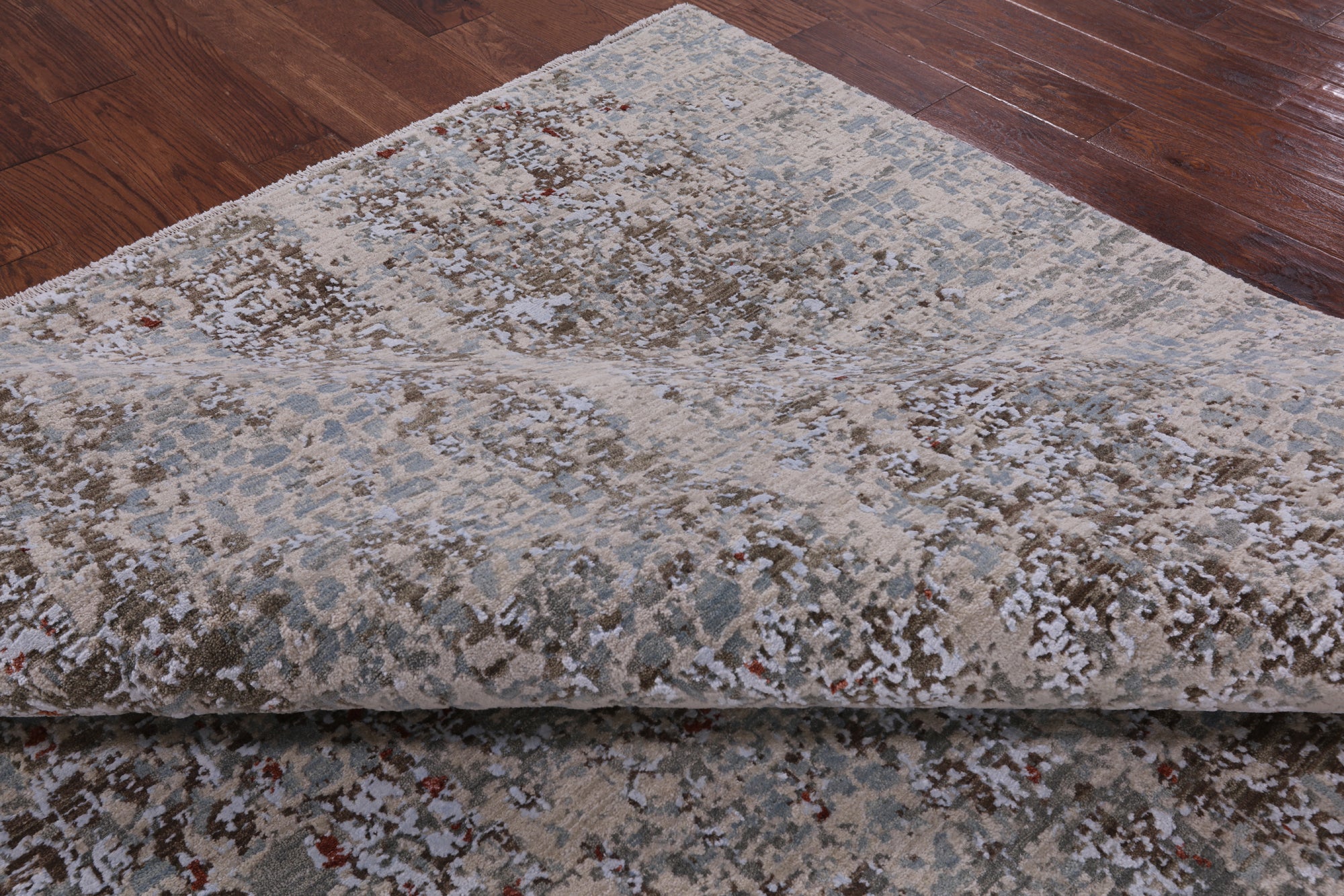Modern Hand Knotted Wool & Silk Rug - 8' 1" X 10' 4" - Golden Nile