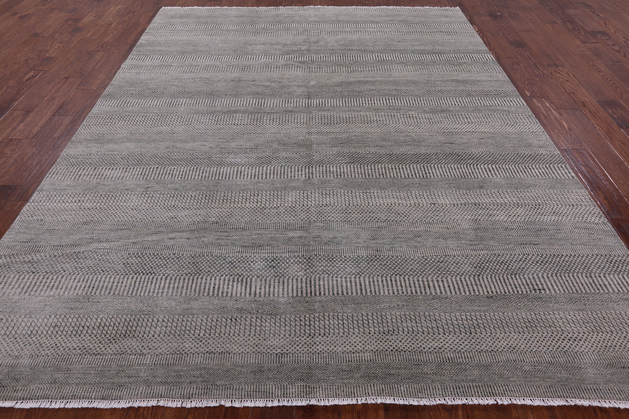 Savannah Grass Hand Knotted Wool & Silk Rug - 8' 2" X 10' 2" - Golden Nile