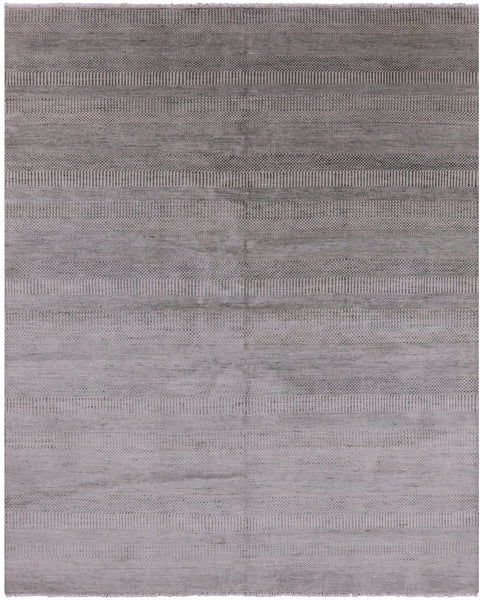 Savannah Grass Hand Knotted Wool & Silk Rug - 8' 2" X 10' 2" - Golden Nile