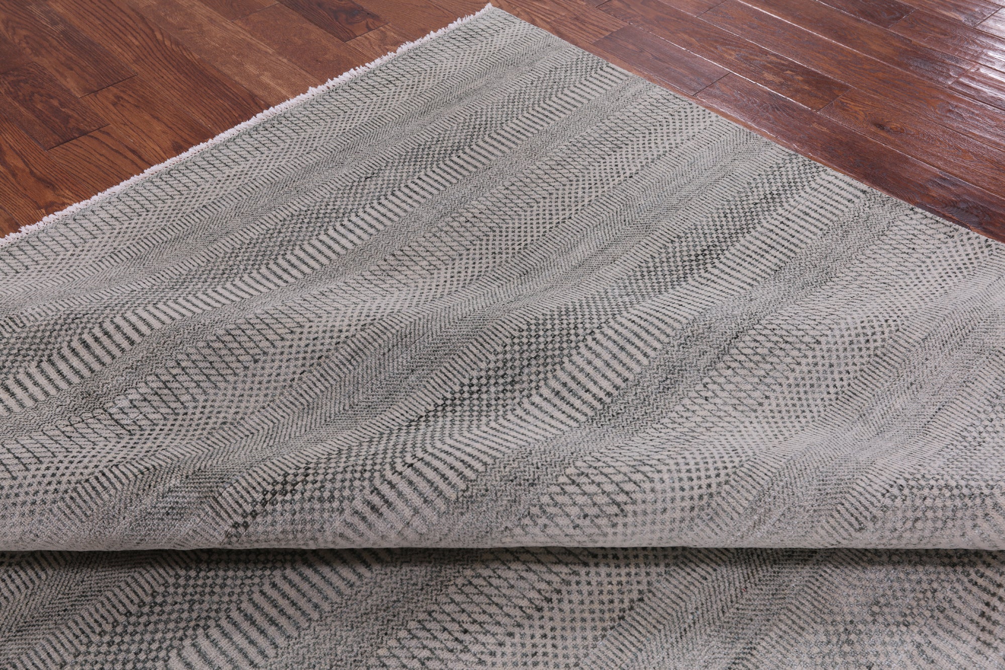 Savannah Grass Hand Knotted Wool & Silk Rug - 8' 2" X 10' 2" - Golden Nile