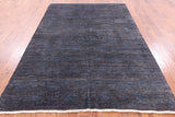 Modern Hand Knotted Wool Rug - 6' 3" X 8' 9" - Golden Nile