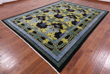 William Morris Hand Knotted Wool Rug - 8' 9" X 11' 8" - Golden Nile