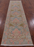 William Morris Handmade Wool Runner Rug - 2' 8" X 9' 10" - Golden Nile