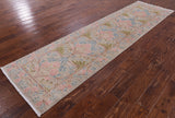 William Morris Handmade Wool Runner Rug - 2' 8" X 9' 10" - Golden Nile