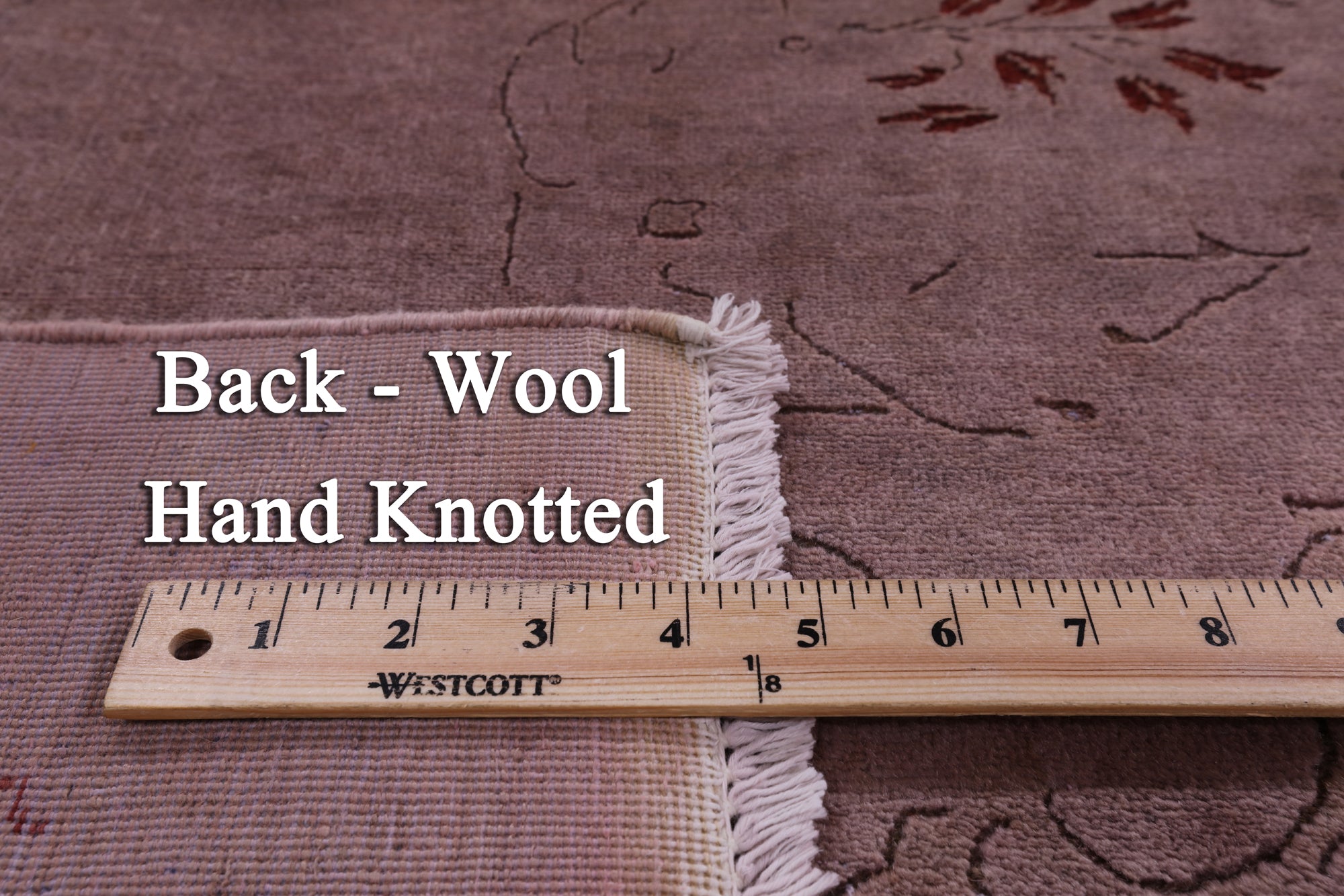 Full Pile Overdyed Handmade Wool Rug - 9' 0" X 11' 9" - Golden Nile