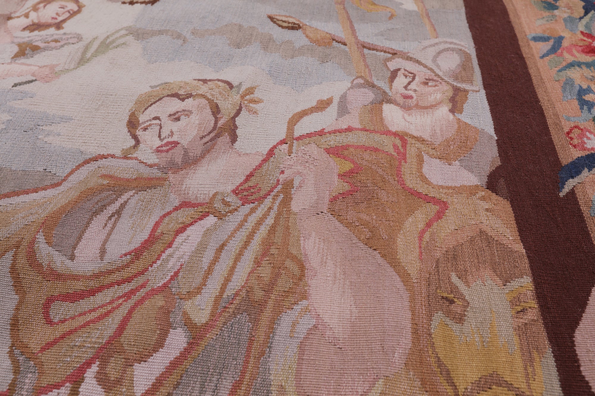 Fine Roman Scenery Tapestry Handmade Rug - 5' 6" X 8'0" - Golden Nile