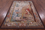 Fine Roman Scenery Tapestry Handmade Rug - 5' 6" X 8'0" - Golden Nile