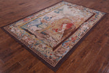 Fine Roman Scenery Tapestry Handmade Rug - 5' 6" X 8'0" - Golden Nile
