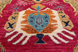 Pink Fine Serapi Hand Knotted Wool Rug - 9' 3" X 12' 1" - Golden Nile