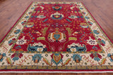 Pink Fine Serapi Hand Knotted Wool Rug - 9' 3" X 12' 1" - Golden Nile