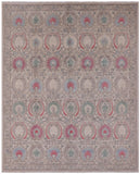 Ivory William Morris Hand Knotted Wool Rug - 9' 1" X 11' 4" - Golden Nile