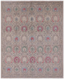 Ivory William Morris Hand Knotted Wool Rug - 9' 1" X 11' 4" - Golden Nile