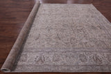 Ivory Persian Vintage White Wash Hand Knotted Wool Rug - 10' 1" X 12' 5" - Golden Nile