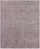 Ivory Persian Vintage White Wash Hand Knotted Wool Rug - 10' 1" X 12' 5" - Golden Nile