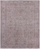 Ivory Persian Vintage White Wash Hand Knotted Wool Rug - 10' 1" X 12' 5" - Golden Nile