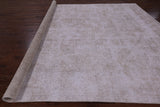 Ivory Persian Vintage White Wash Handmade Wool Rug - 9' 8" X 12' 3" - Golden Nile