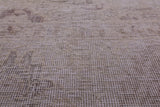 Ivory Persian Vintage White Wash Hand Knotted Wool Rug - 9' 7" X 12' 6" - Golden Nile