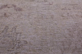 Ivory Persian Vintage White Wash Hand Knotted Wool Rug - 9' 7" X 12' 6" - Golden Nile