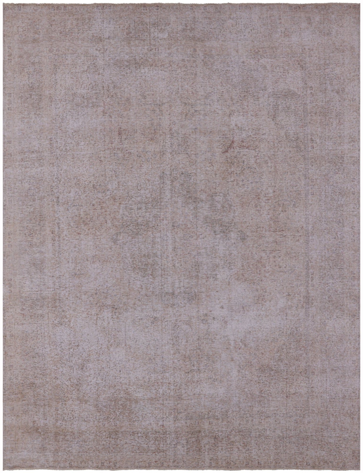 Ivory Persian Vintage White Wash Handmade Wool Rug - 9' 7" X 12' 4" - Golden Nile