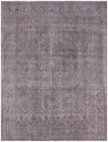 Ivory Persian Vintage White Wash Hand Knotted Wool Rug - 9' 5" X 12' 4" - Golden Nile