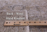Ivory Persian Vintage White Wash Hand Knotted Wool Rug - 9' 5" X 12' 4" - Golden Nile
