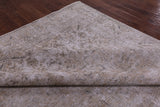 Ivory Persian Vintage White Wash Hand Knotted Wool Rug - 9' 5" X 12' 4" - Golden Nile